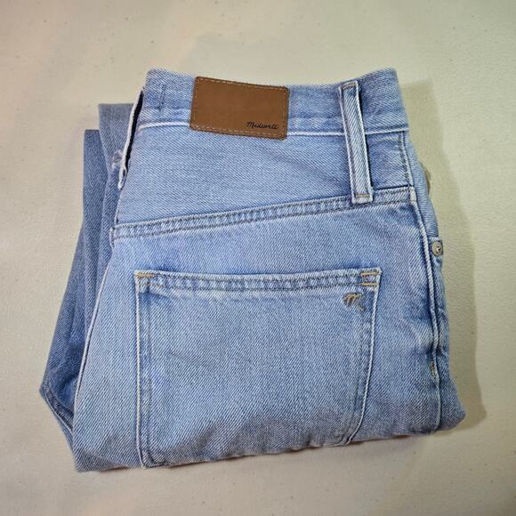 Madewell High Rise The Momjean in Gilford Wash Ripped Edition Women's Size 26‎ - Picture 6 of 8